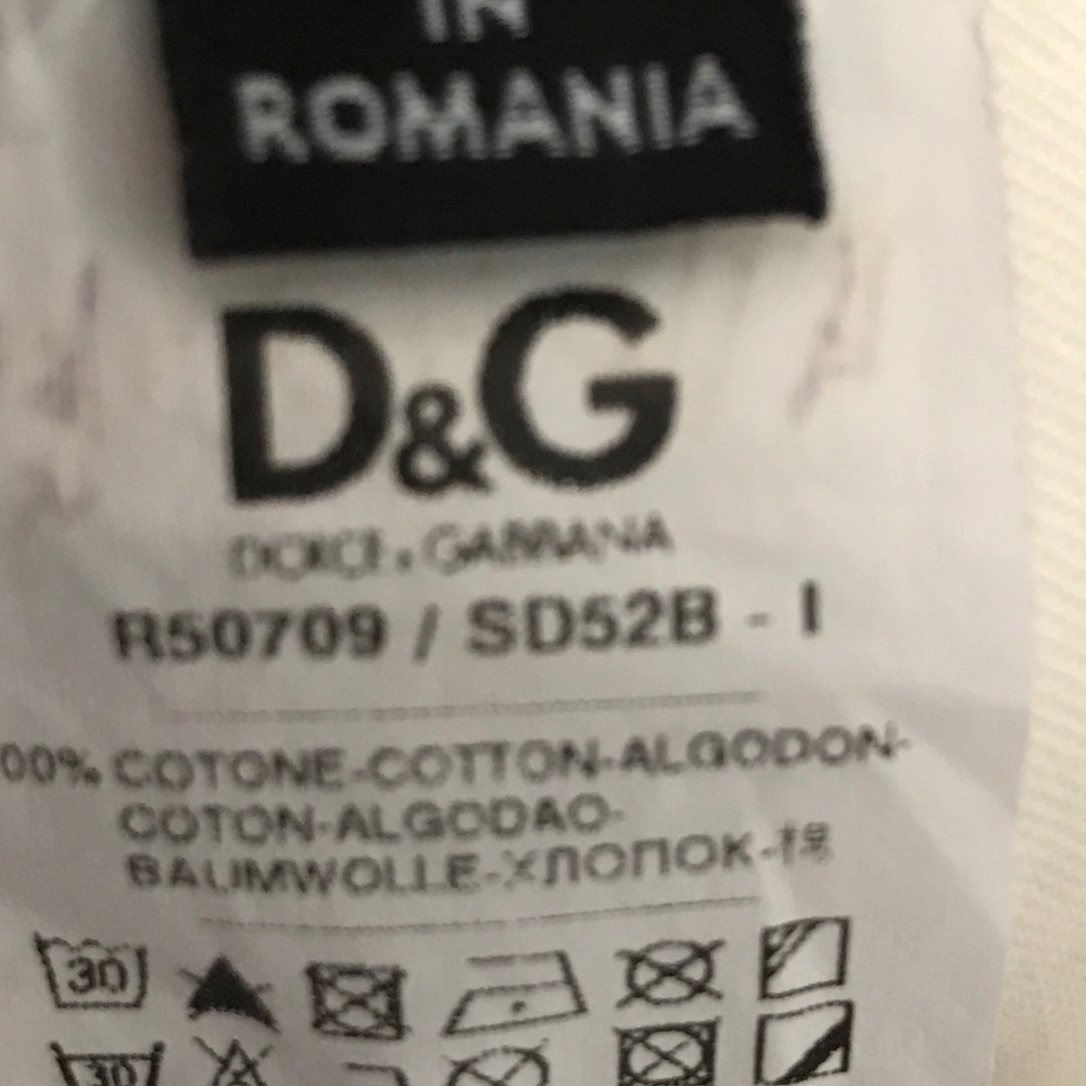 D&G white jeans